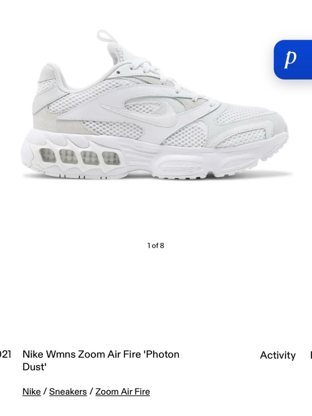 Nike Zoom Air Fire Women's Sneakers - White